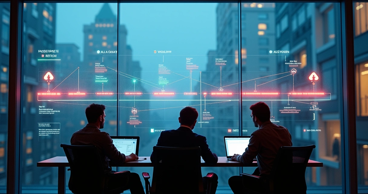 Mapa visual de jornada de aluguel com pontos de abandono destacados em vermelho 