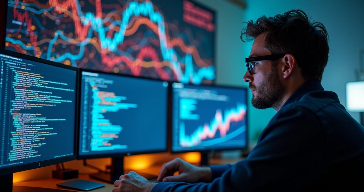 Programador analisando padrões em feedback de usuários