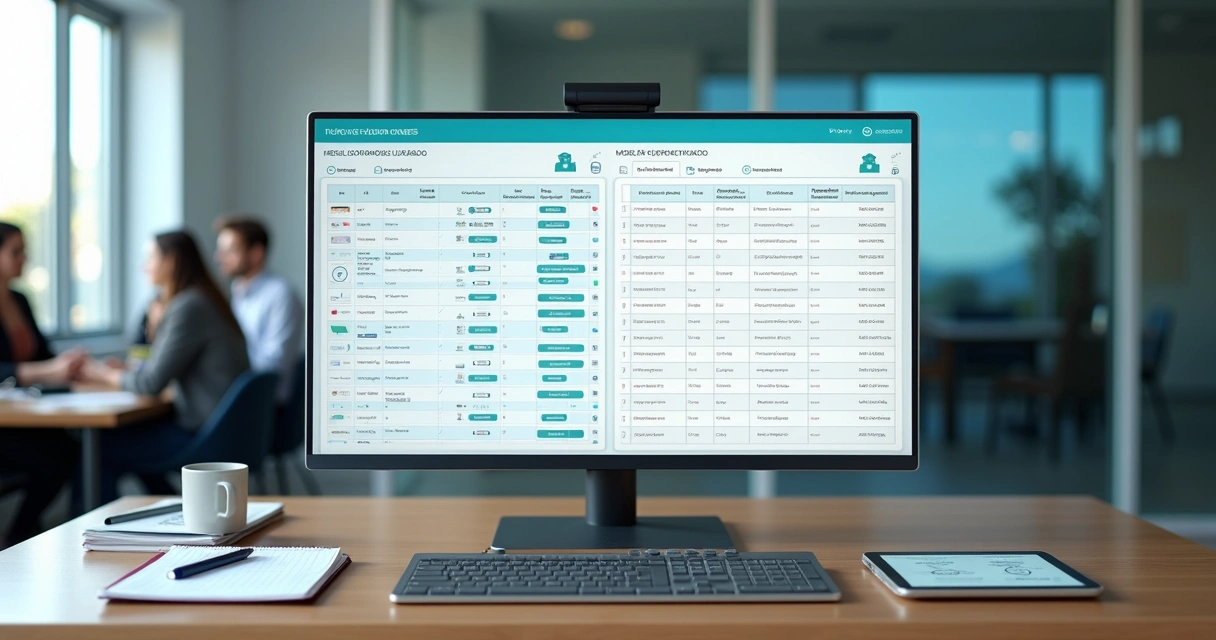 Comparação visual entre plano de contas pronto e plano de contas customizado em dashboard financeiro 