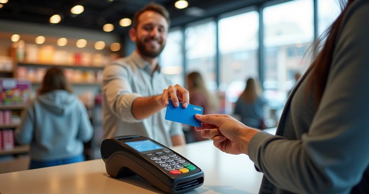 Pagamento por aproximação com cartão em loja 