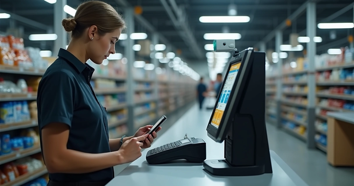 Pagamento autônomo em ponto de conveniência industrial 