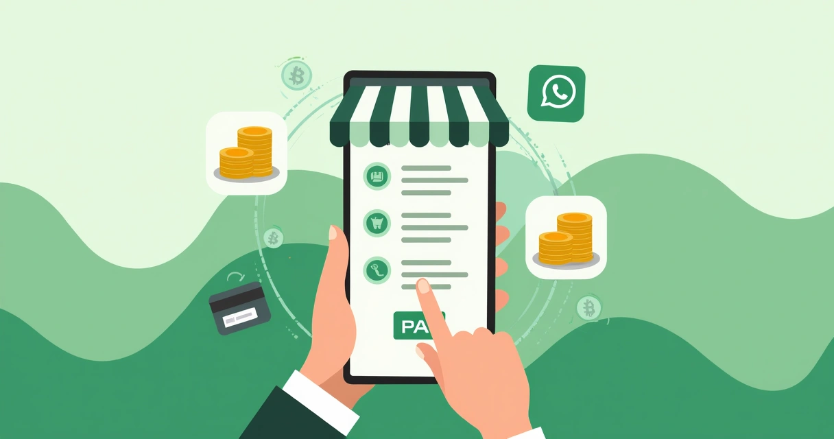 Pagamento digital em catálogo virtual no WhatsApp 