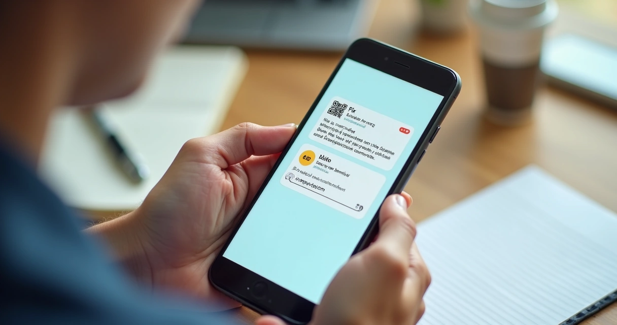 Conversa digital mostrando opções de pagamento Pix e boleto 