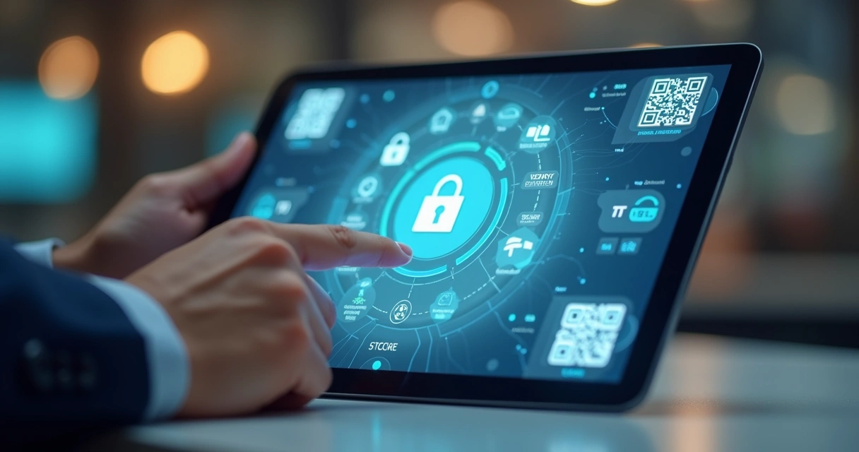 Tela de checkout inteligente com elementos de segurança visíveis e interface intuitiva