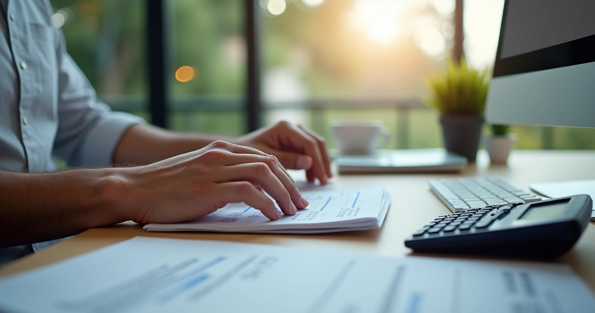 Pessoa usando computador para acessar Carnê-Leão Web e gerando DARF aluguel 2026