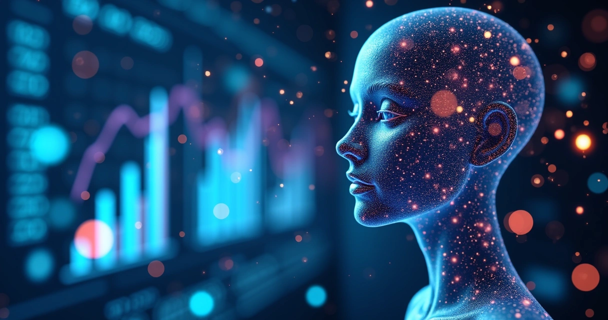 Visualização digital inteligência artificial analisando dados de pagamento 