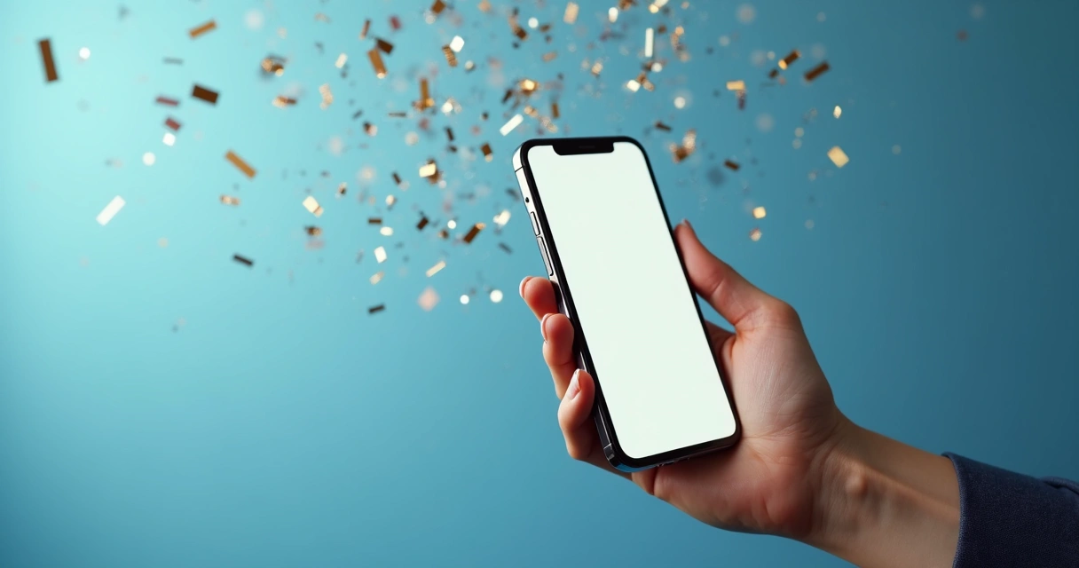 Celular mostrando transferência de prêmio Dia de Sorte via aplicativo bancário 