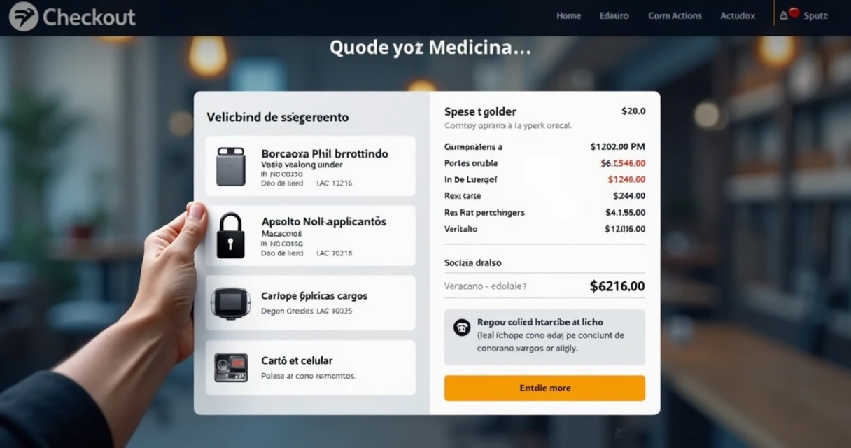Tela mostra opções de pagamento disponíveis e selo de segurança 