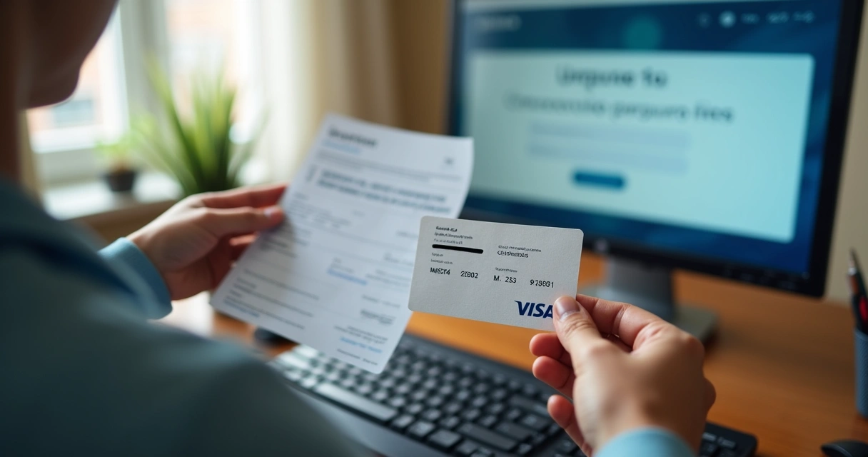 Pagamento de taxa de visto americano por boleto ou cartão 