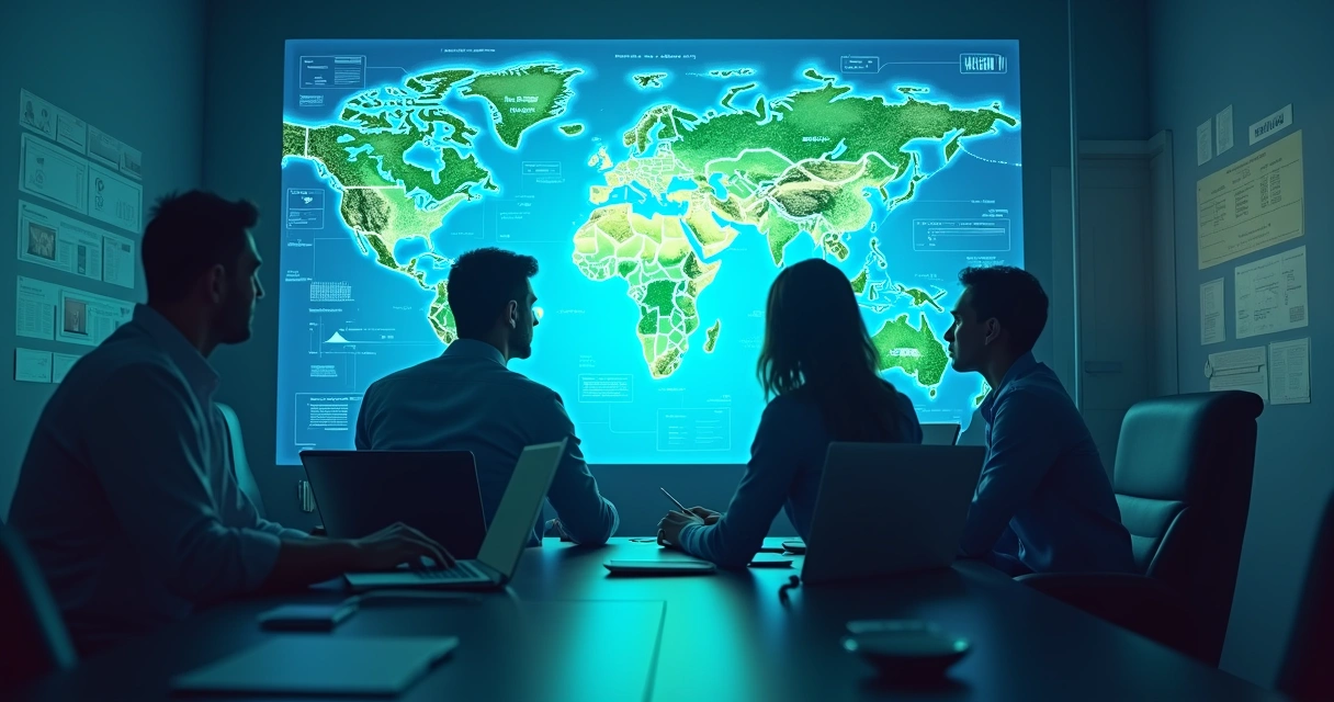 Pagamentos internacionais digitalizados em empresa