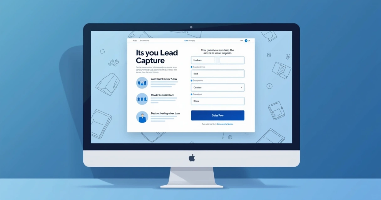 Exemplo de página de captura otimizada para anúncio B2B 