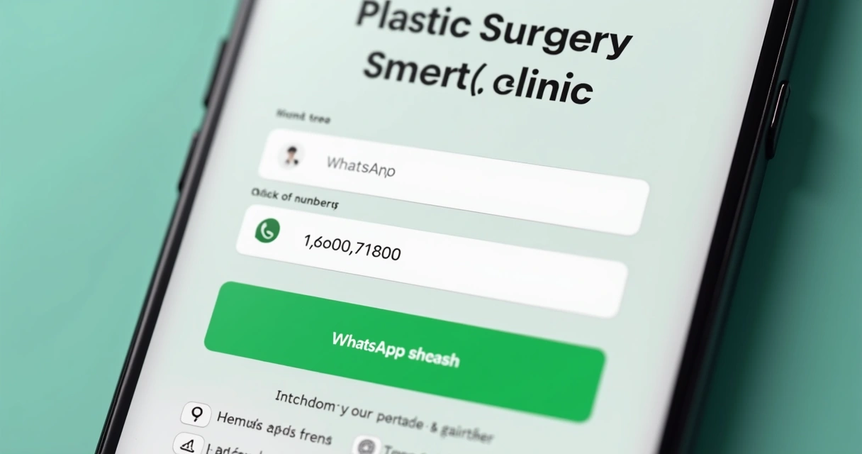 Landing page de cirurgia plástica com formulário direto e botão de WhatsApp 