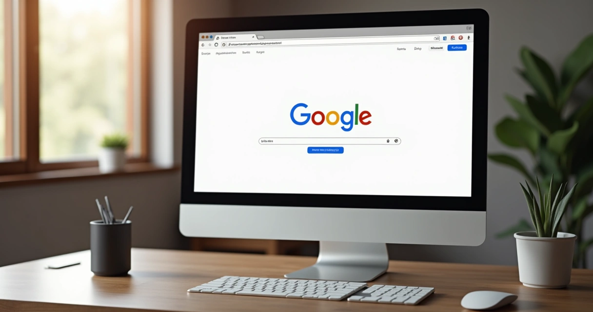 Página de destino simples com anúncio do Google destacado 