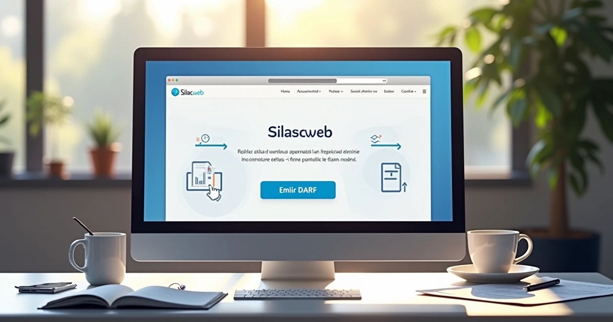 Tela inicial do sistema Sicalcweb mostrando o menu de opções e botões de acesso rápido.