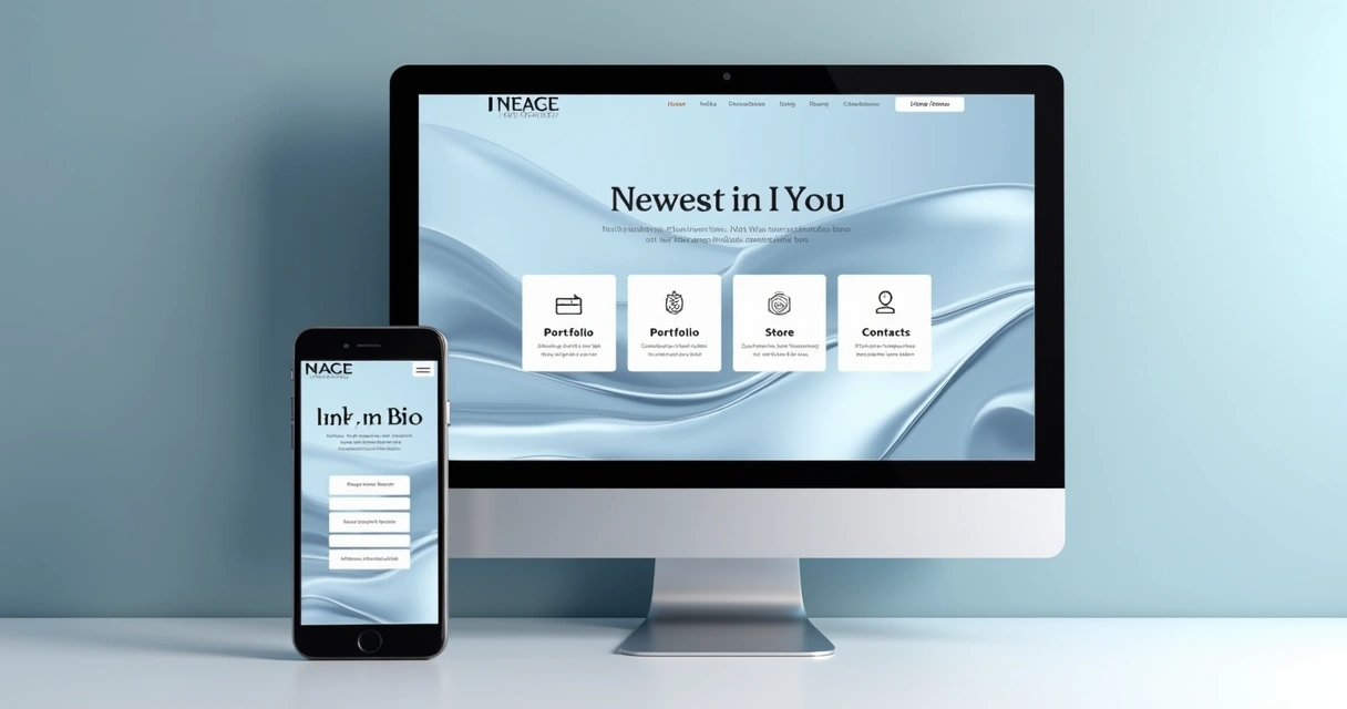 Página personalizada de links na bio para criadores de conteúdo 