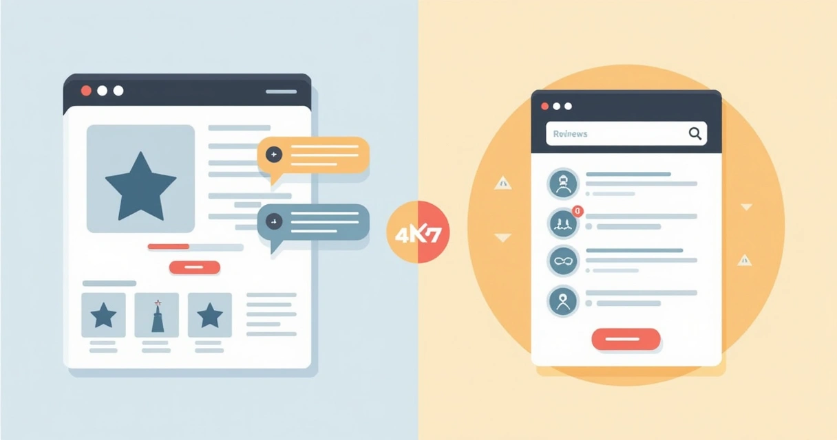 Antes e depois de página de produto e-commerce 