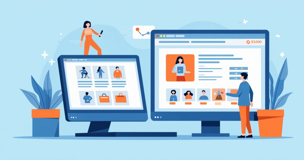 Visual de páginas de produto e categoria em ecommerce 