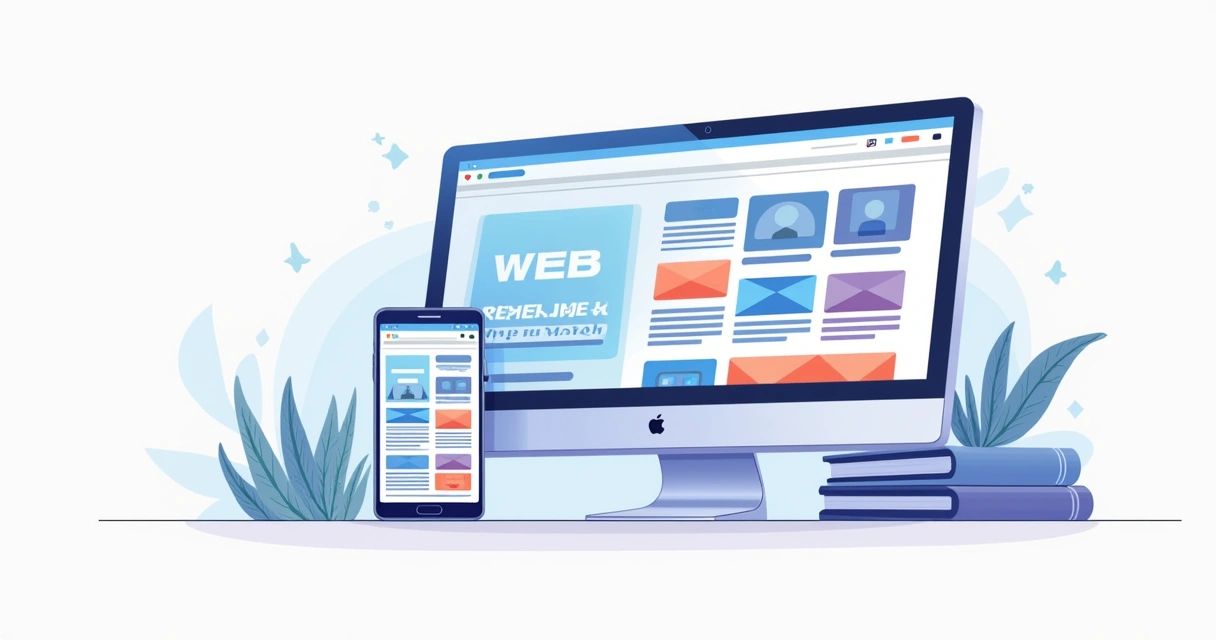 Portfólio digital de web designer exibido em tela de celular e computador lado a lado 