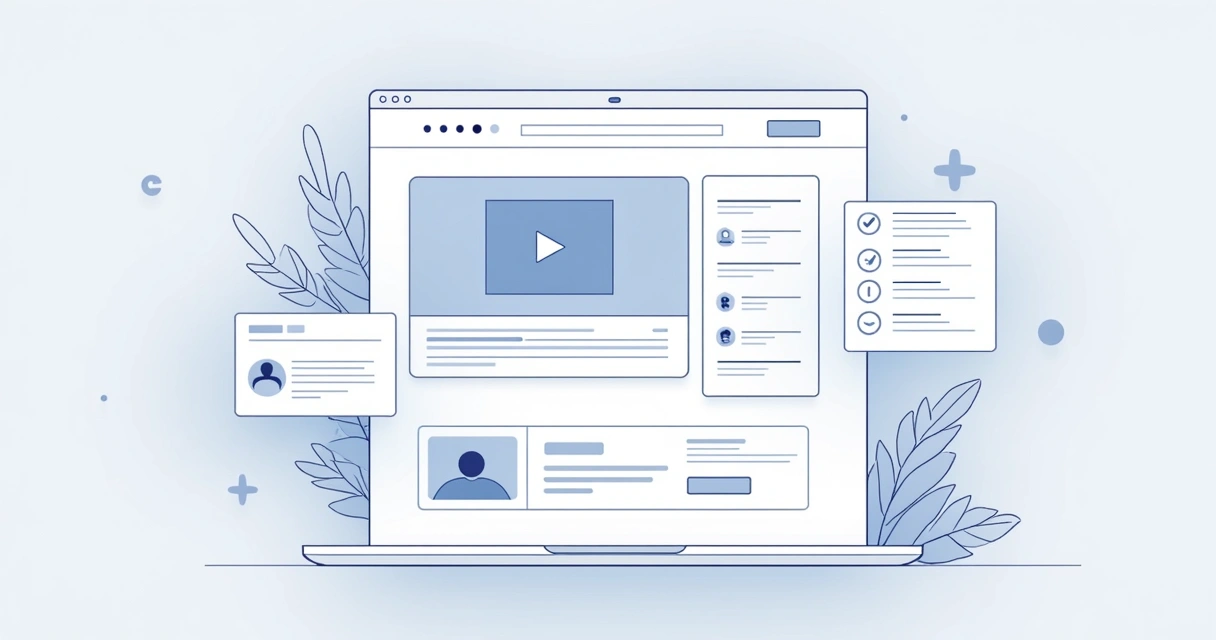 Layout de página com seções destacadas, incluindo depoimentos, benefícios e CTA.