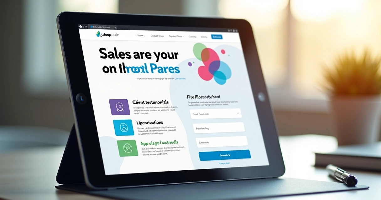 Página de vendas de mentoria destacando promessa e benefícios 