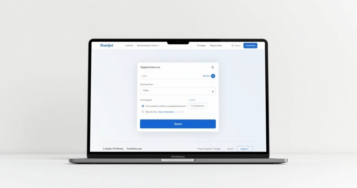Layout minimalista de página de vendas digital 