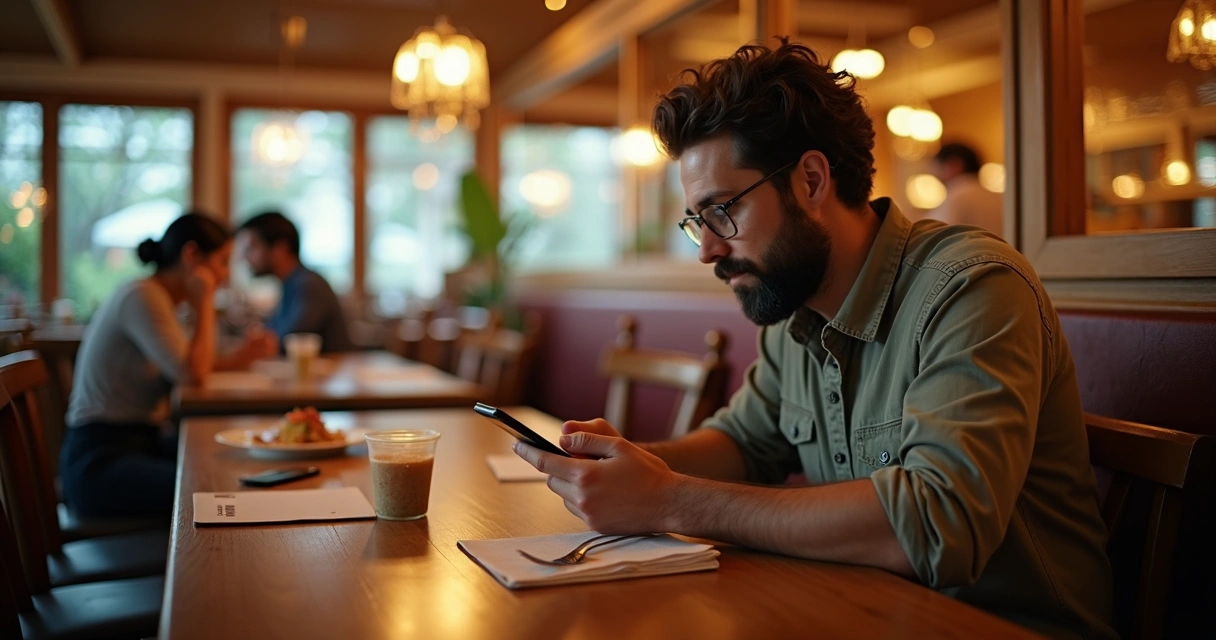 Cliente mostrando comprovante Pix falso para atendente 