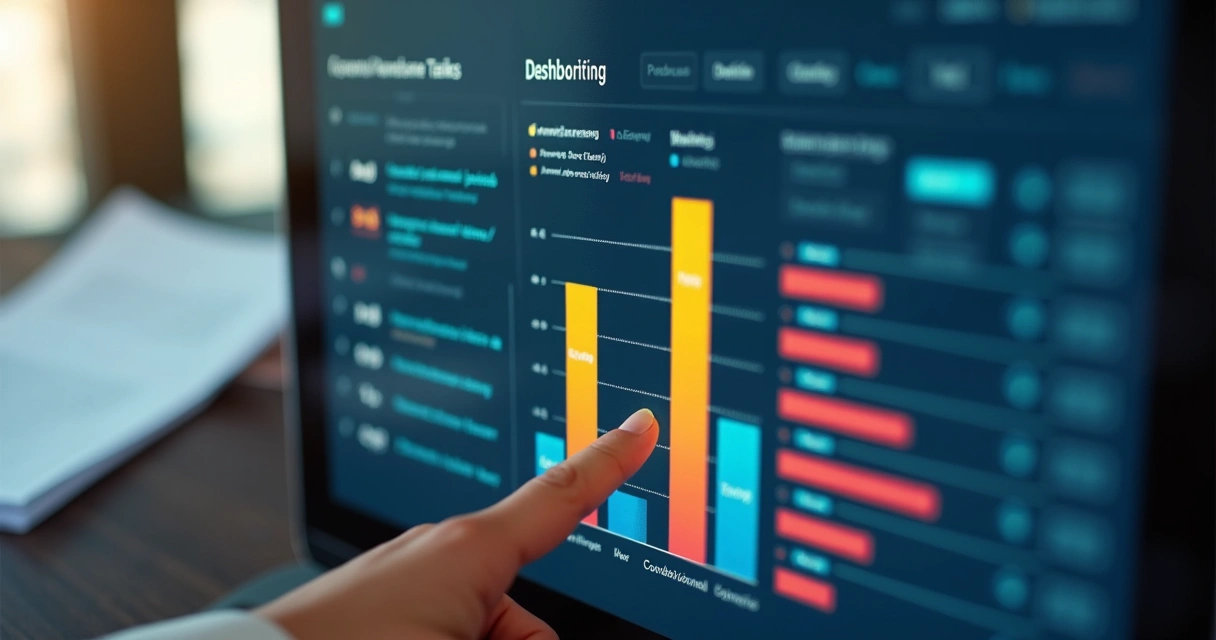 Painel digital exibindo tarefas e prazos de um condomínio 