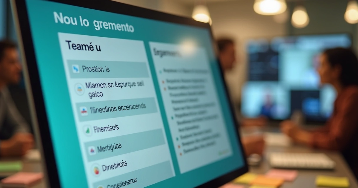 Painel com acordos de equipe em ambiente híbrido