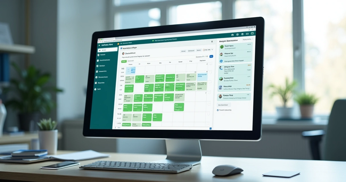 Painel com agenda médica e mensagens no WhatsApp 
