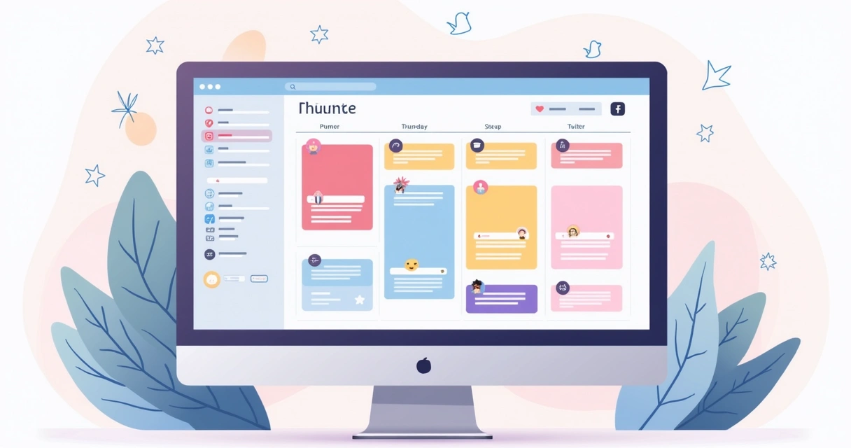 Painel digital de agendamento de postagens em redes sociais 