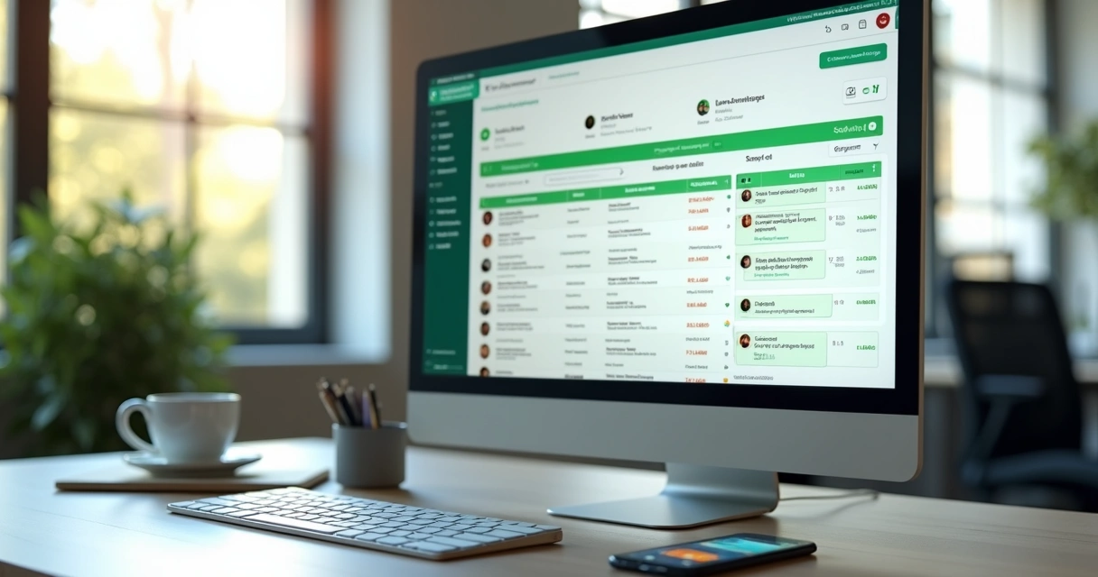 Painel de atendimento com mensagens agendadas no WhatsApp 