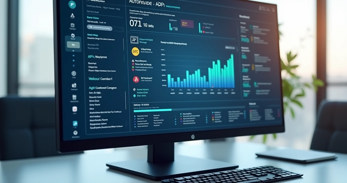 Painel com alertas automáticos e dados cadastrais