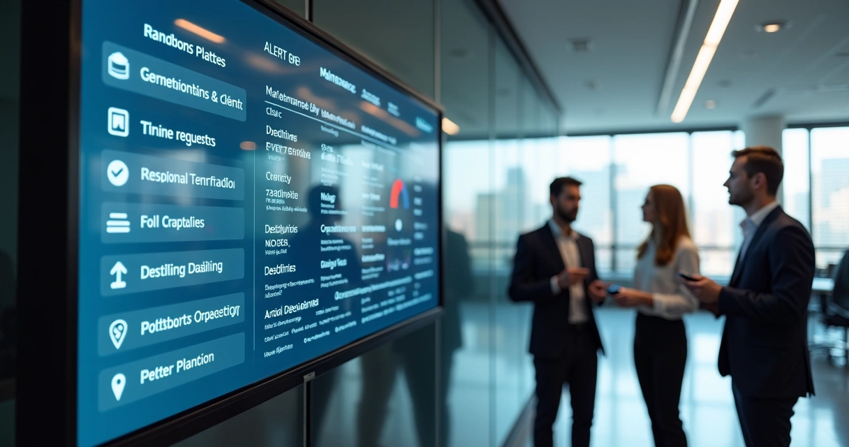 Painel digital mostra alertas e status de demandas pós-obra 