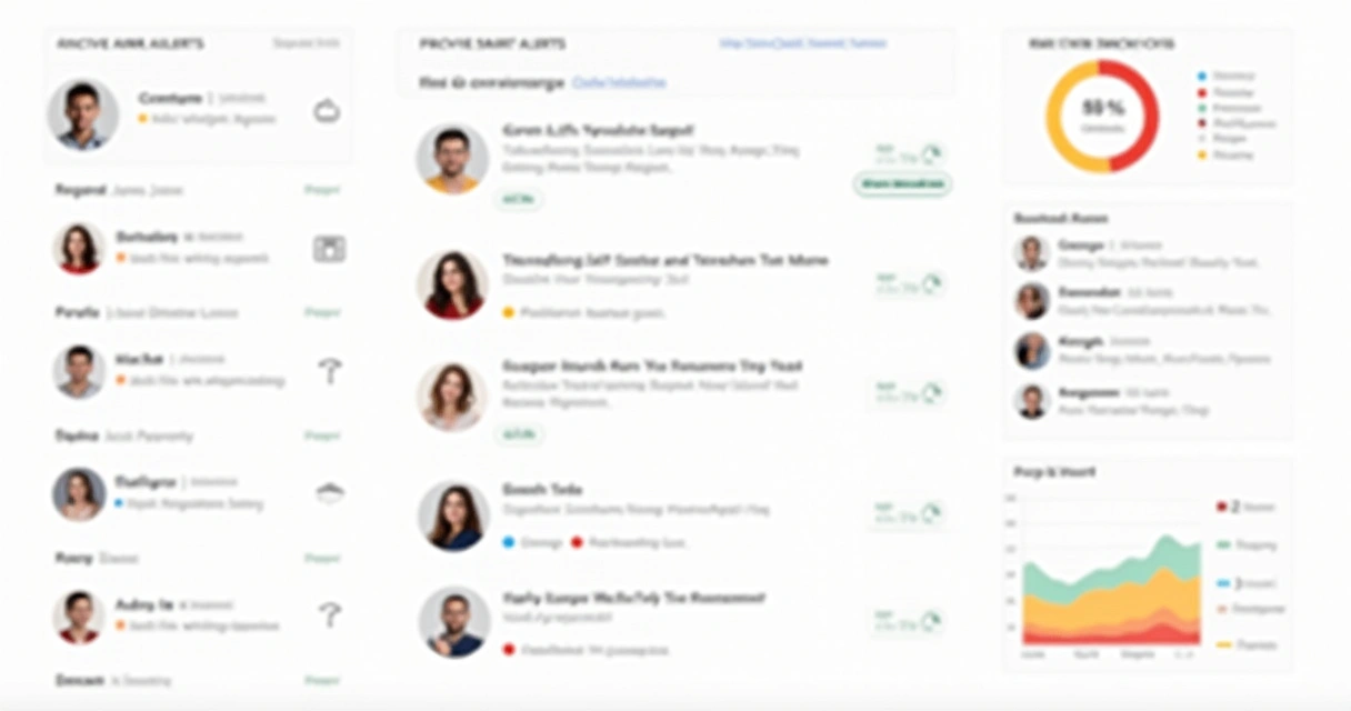 Painel com alertas automáticos e métricas de grupos WhatsApp 