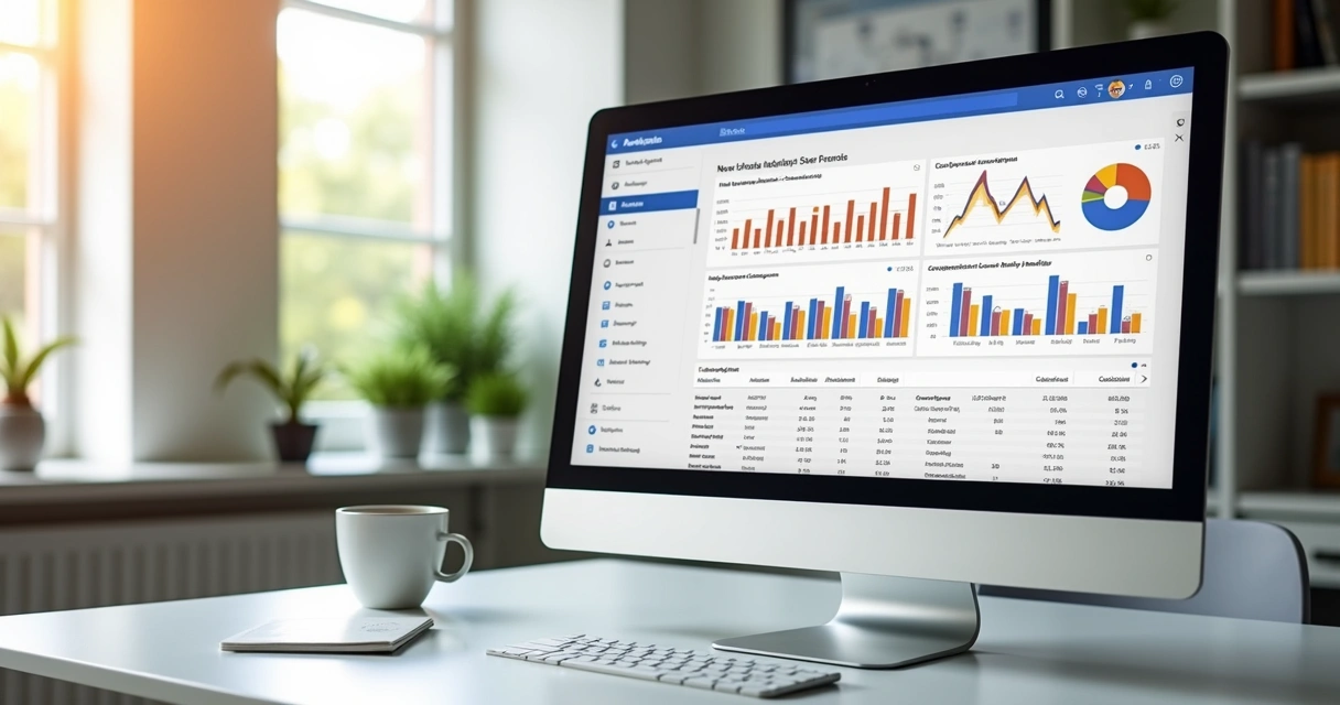 Painel de análise de dados e métricas do Google Ads em foco 