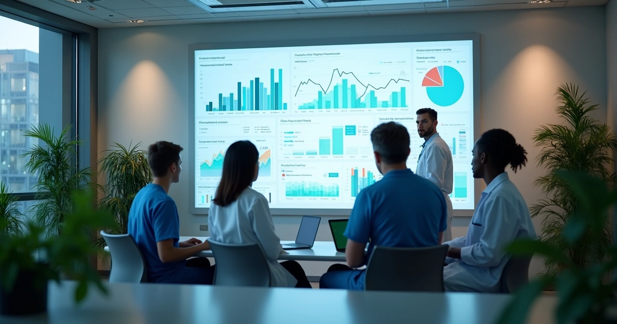 Painel digital de desempenho em consultório médico 