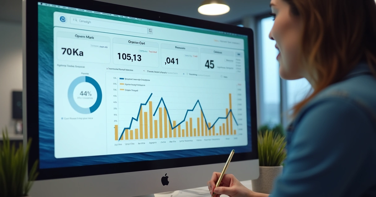 Painel com métricas de campanhas SMS para e-commerce 