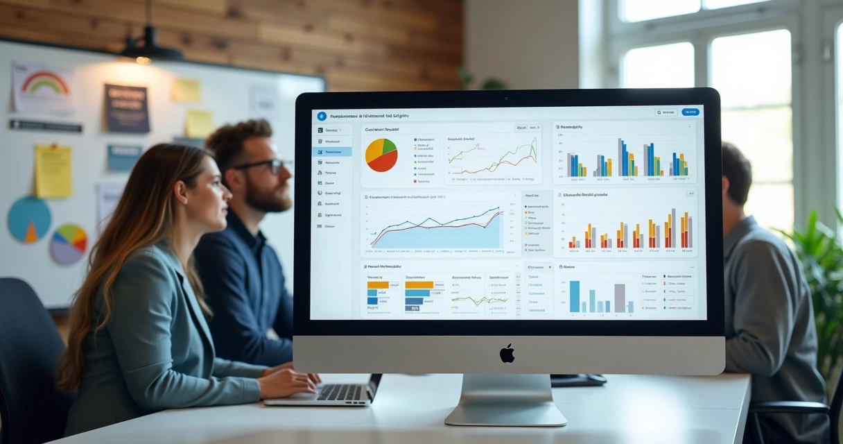 Painel de métricas de teste A/B de landing page 