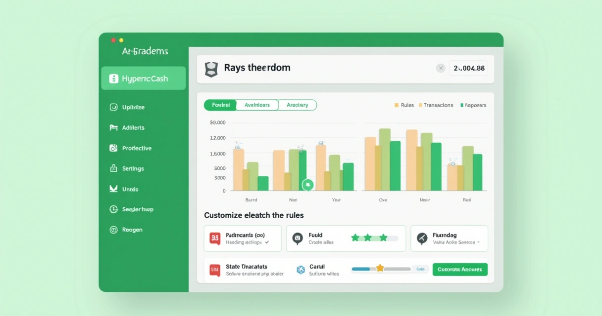 Painel do sistema antifraude da HyperCash, com gráficos e alertas 