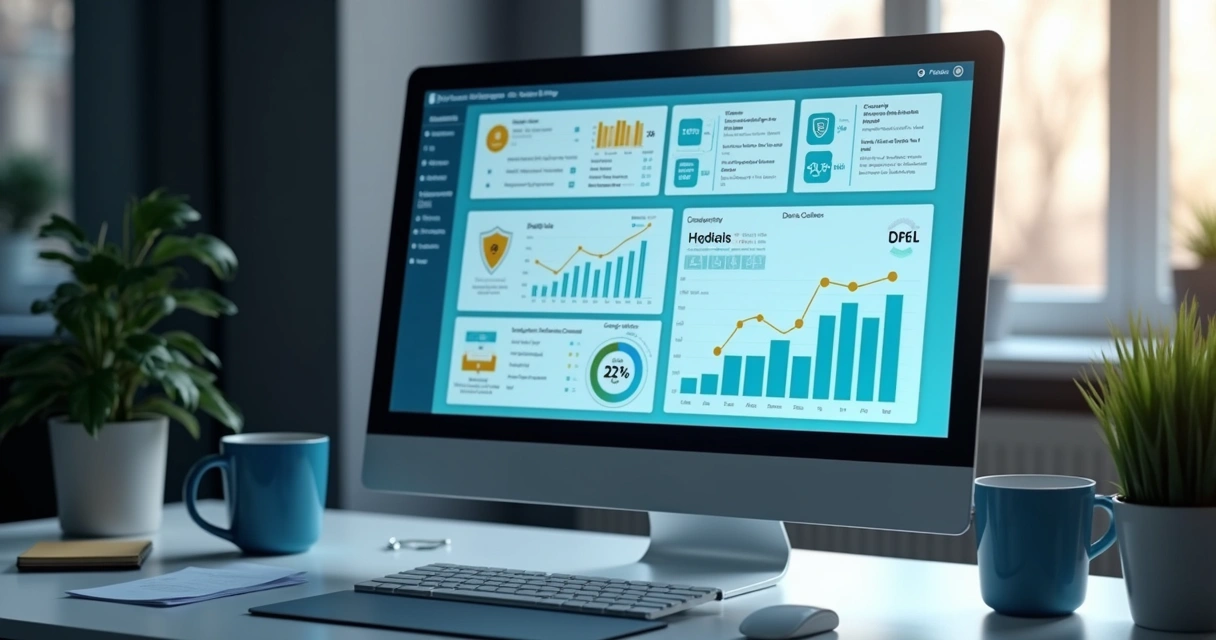 Painel central de gerenciamento de antivírus para empresas 