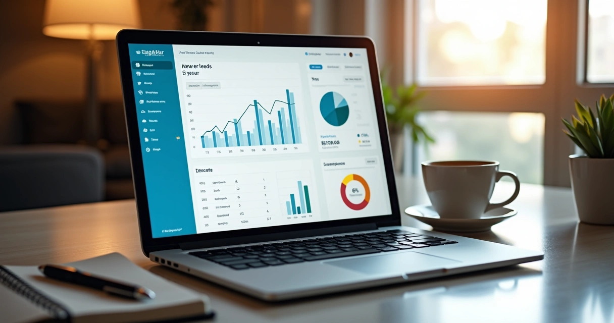 Gráficos de campanhas com leads em alta 