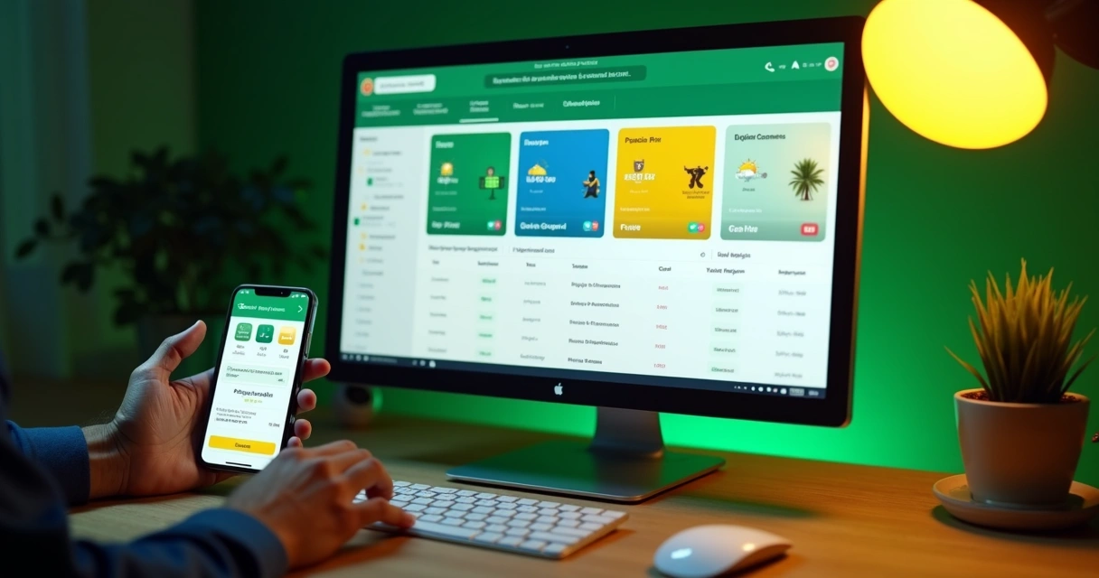 Painel de apostas digitais em um site brasileiro 