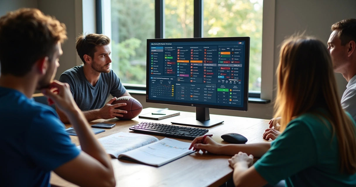 Tela mostrando painel de apostas esportivas durante temporada cheia de jogos