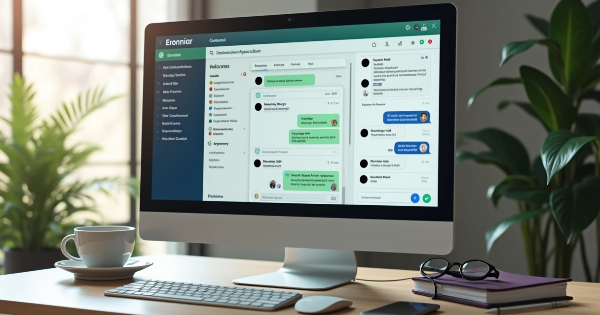 Painel com conversas de atendimento em vários canais