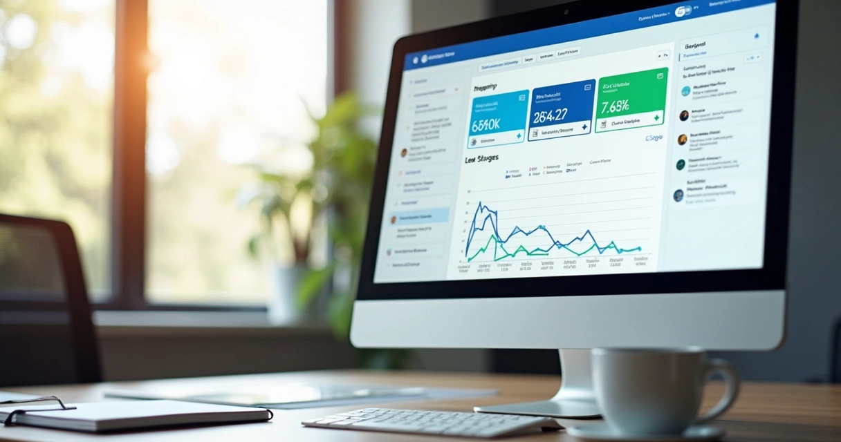 Painel com métricas de atendimento escolar online