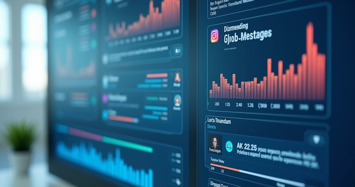 Painel digital mostrando mensagens do WhatsApp, Instagram e telefone centralizados na tela 
