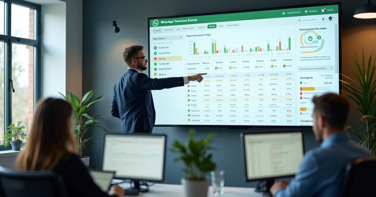 Painel de atendimento com métricas e conversas em tempo real