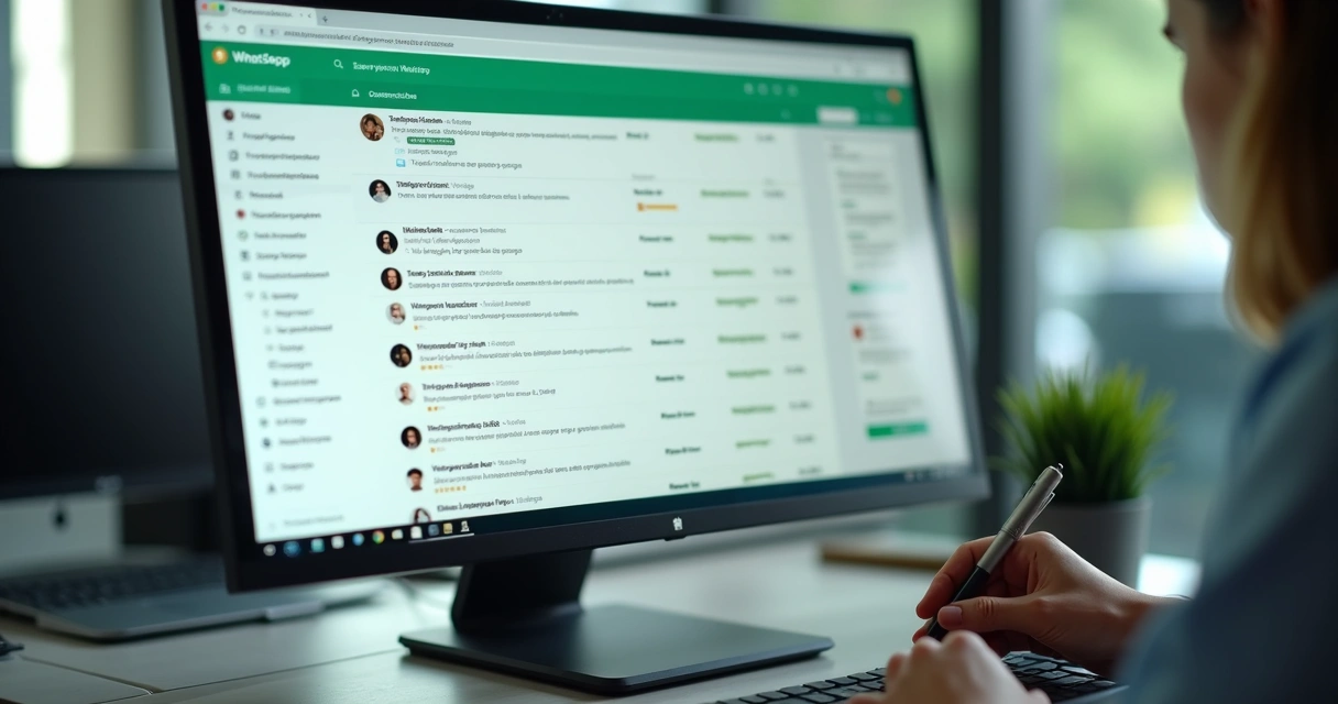 Painel de atendimento com métricas e conversas organizadas