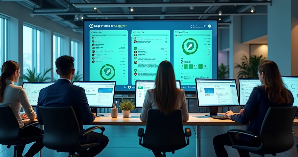 Painel de atendimento com WhatsApp e redes sociais integrados