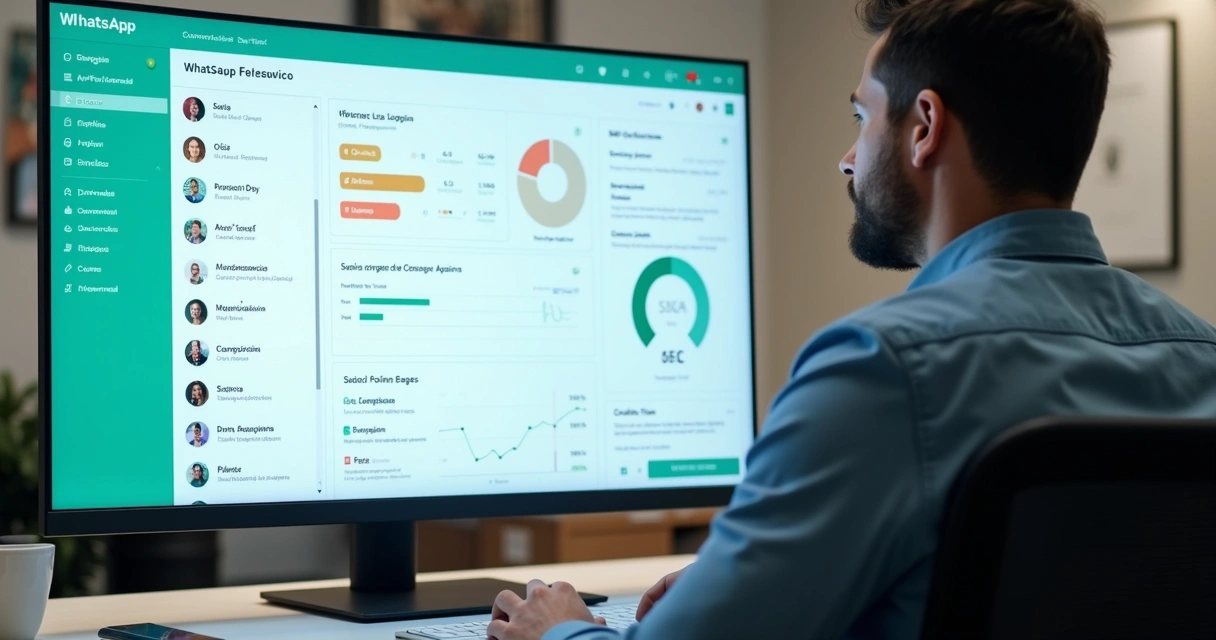 Painel com alertas de atraso em conversas comerciais 